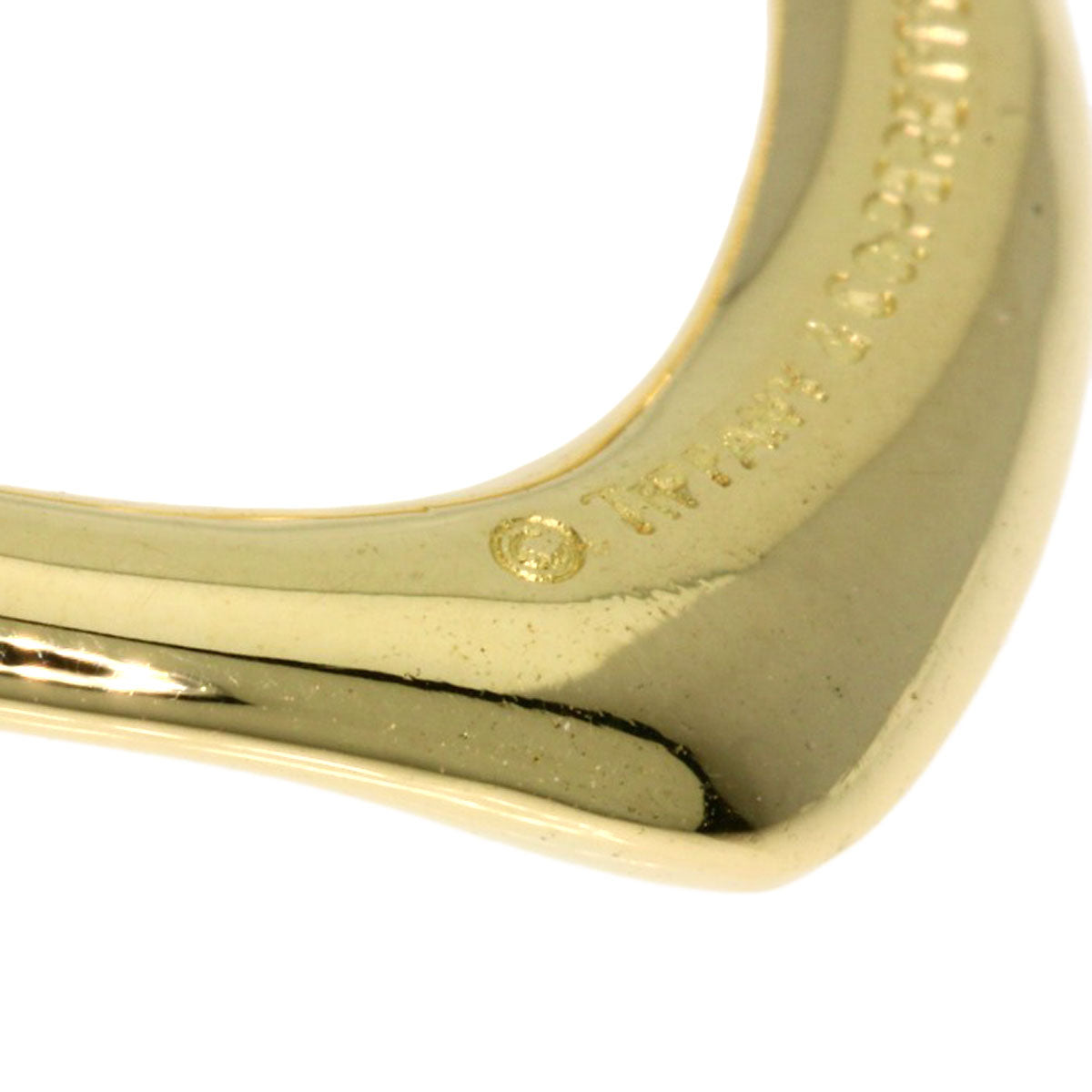 TIFFANY&Co.   Pendant top Open heart K18 Yellow Gold Ladies