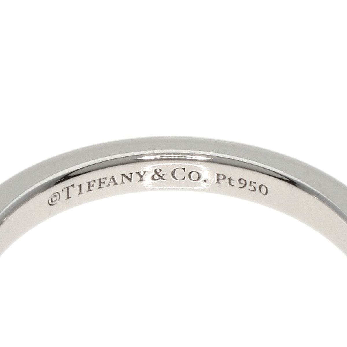 TIFFANY&Co.   Ring Forever Wedding Band 3P Diamond Platinum PT950 Ladies