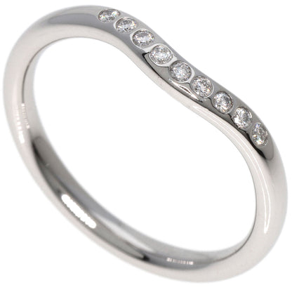 TIFFANY&Co.   Ring Curved band Diamond Platinum PT950 Ladies