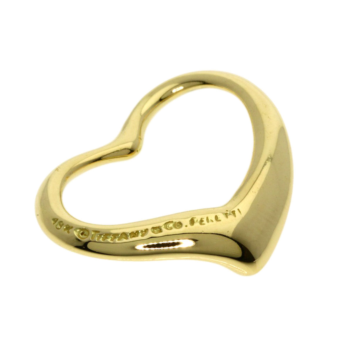 TIFFANY&Co.   Pendant top Open heart K18 Yellow Gold Ladies