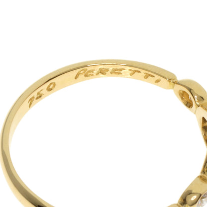 TIFFANY&Co.   Ring Open Heart 2P Diamond K18 Yellow Gold Ladies