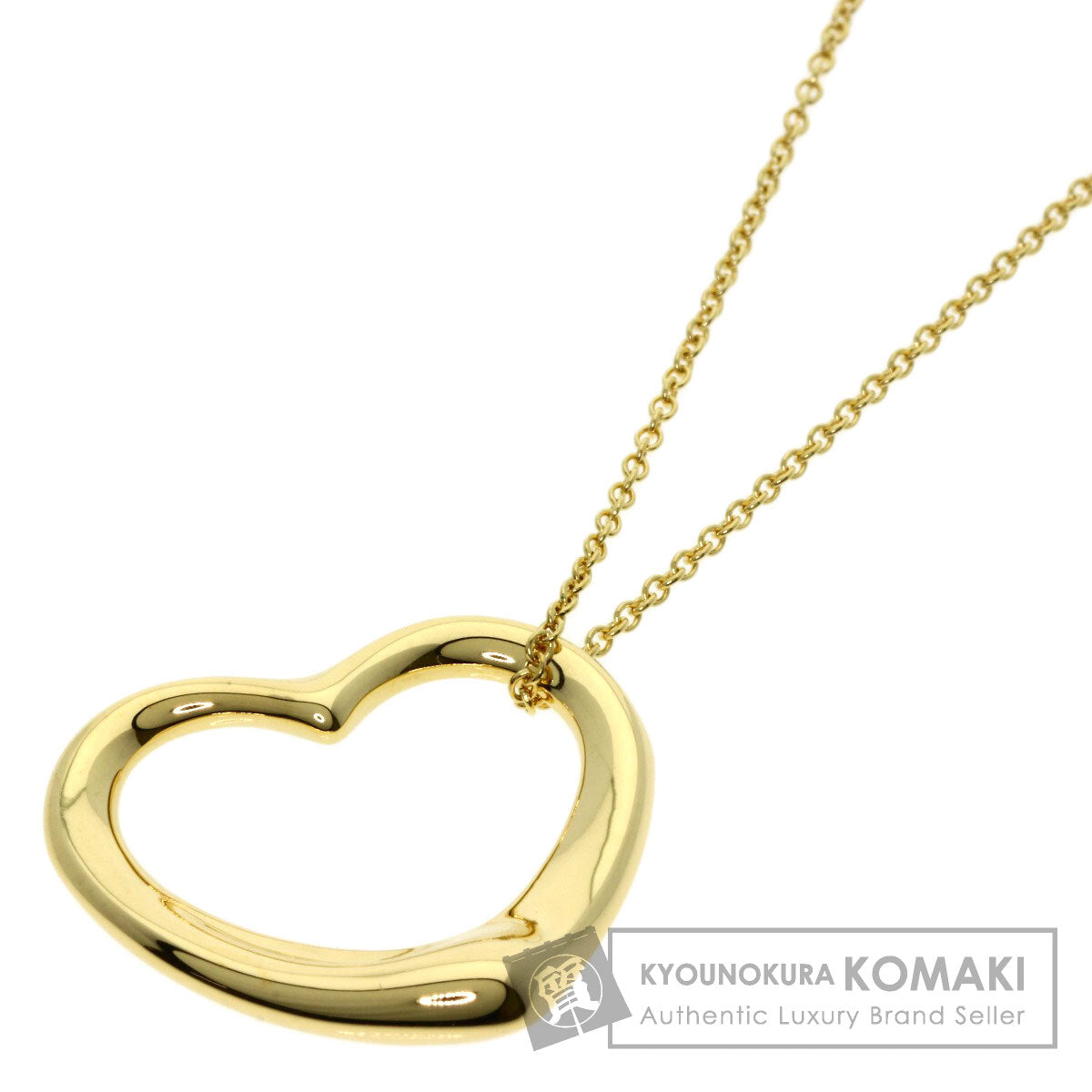 TIFFANY&Co.   Necklace Open heart K18 Yellow Gold Ladies