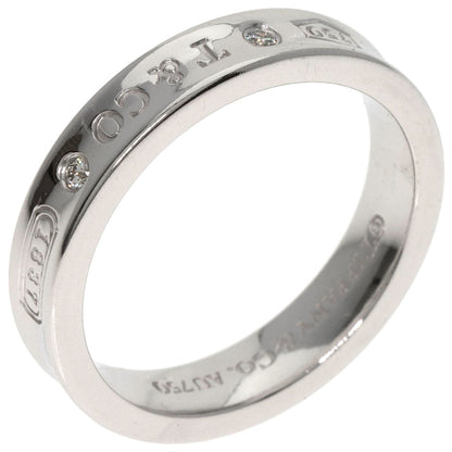 TIFFANY&Co. 1837 Narrow Diamond Ring K18 White Gold Ladies [Used]