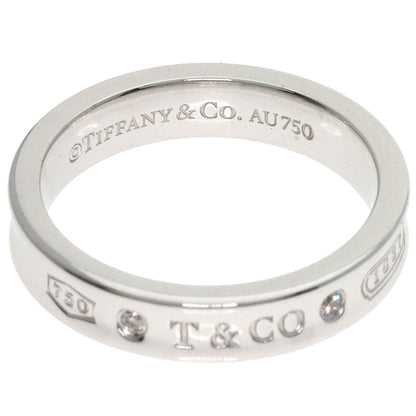 TIFFANY&Co. 1837 Narrow Diamond Ring K18 White Gold Ladies [Used]