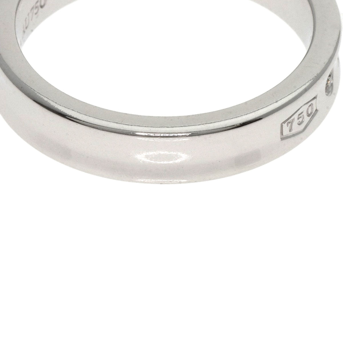 TIFFANY&Co. 1837 Narrow Diamond Ring K18 White Gold Ladies [Used]