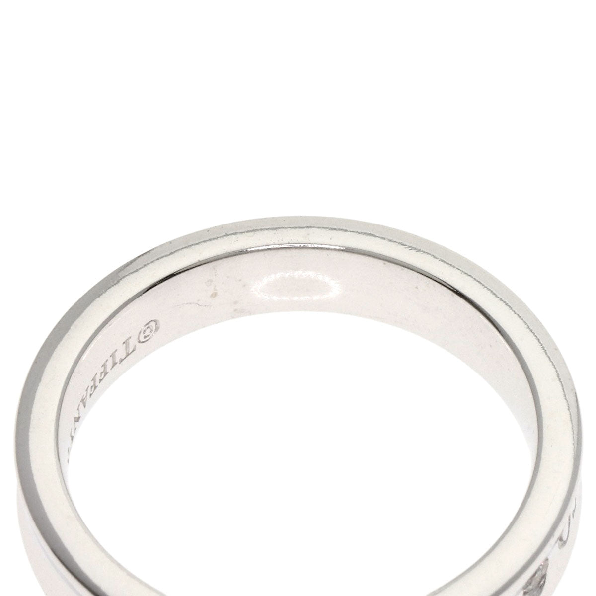 TIFFANY&Co. 1837 Narrow Diamond Ring K18 White Gold Ladies [Used]