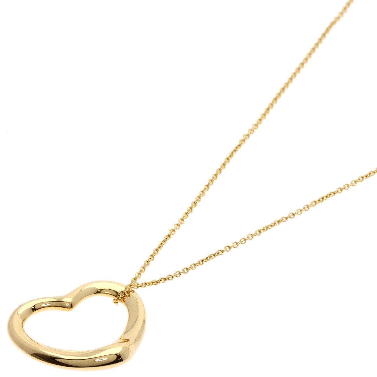 TIFFANY&Co.   Necklace Open heart K18 Yellow Gold Ladies