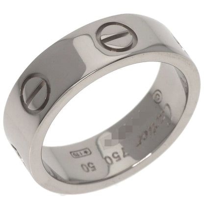 CARTIER love ring #50 Ring K18 White Gold Ladies [Used]