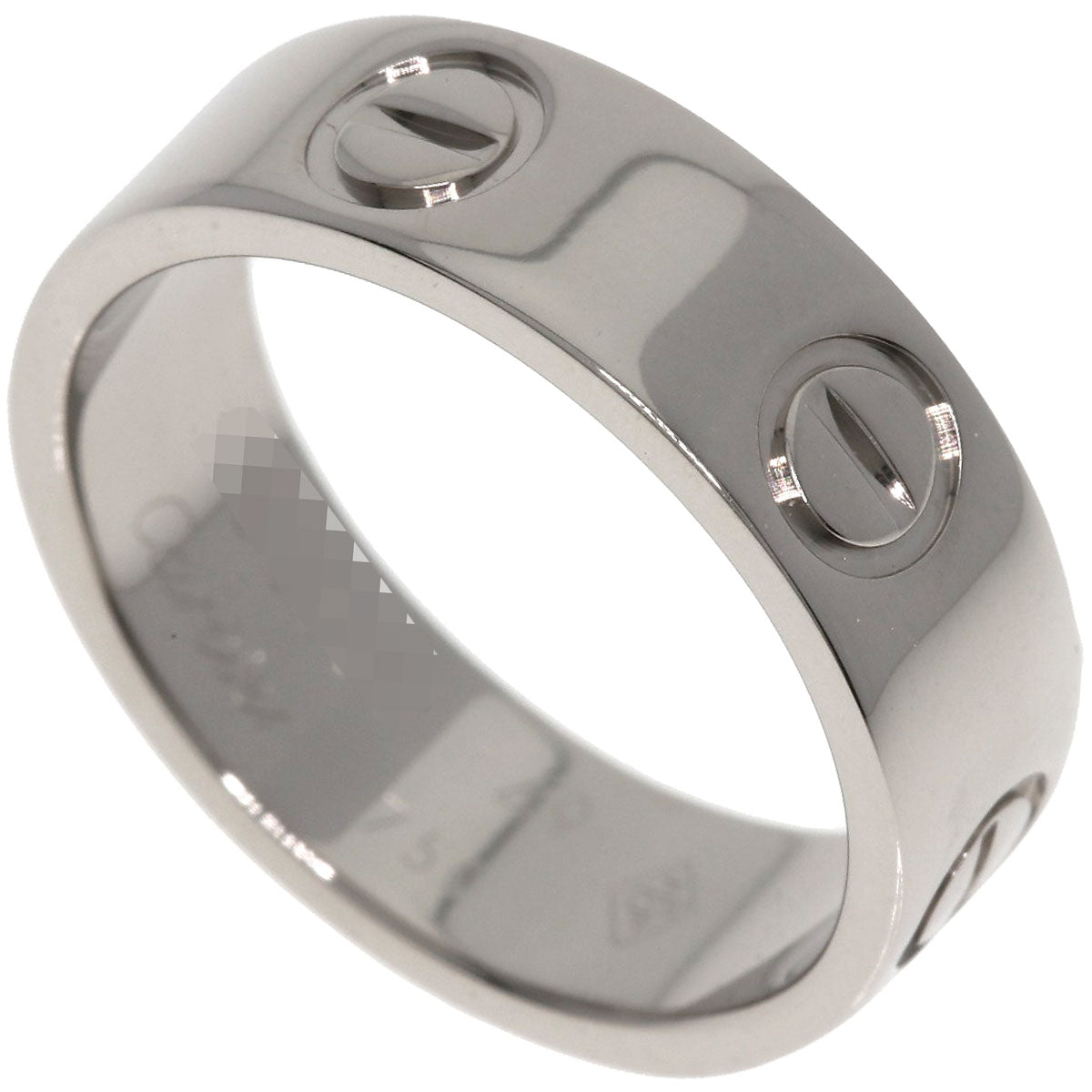 CARTIER love ring #49 Ring K18 White Gold Ladies [Used]