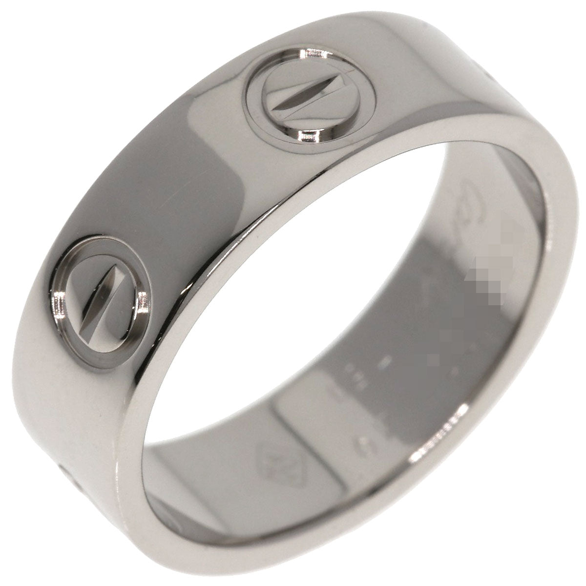 CARTIER love ring #49 Ring K18 White Gold Ladies [Used]