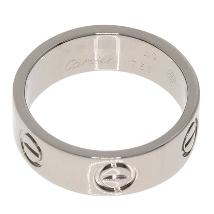 CARTIER love ring #49 Ring K18 White Gold Ladies [Used]