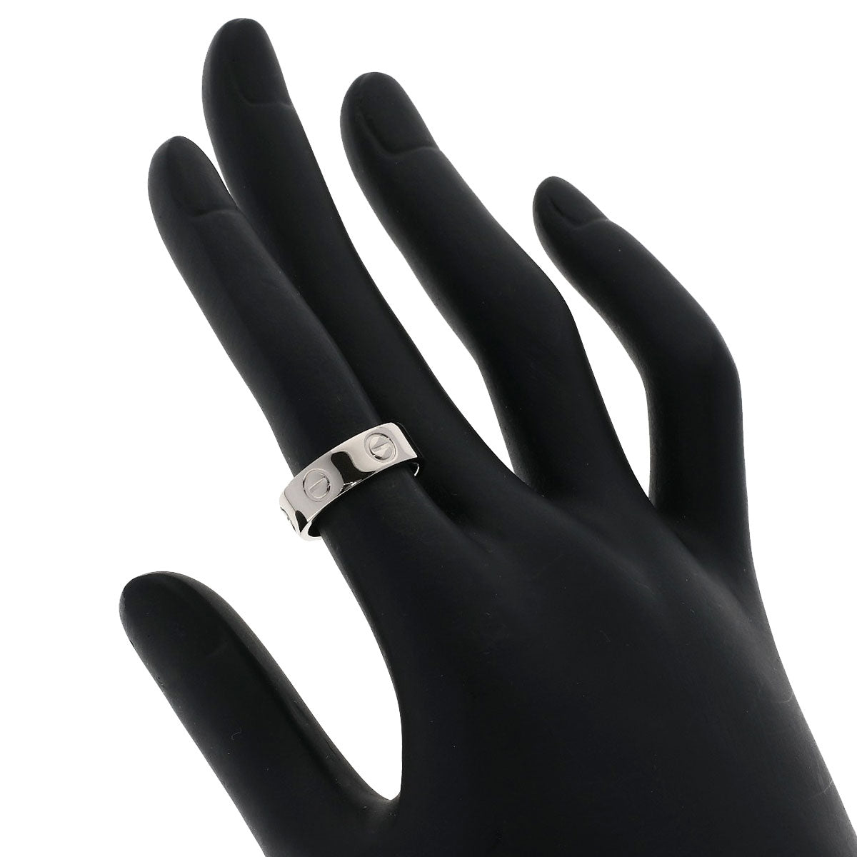 CARTIER love ring #49 Ring K18 White Gold Ladies [Used]