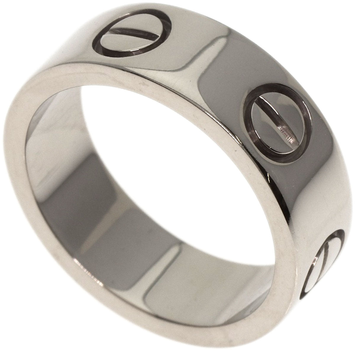 CARTIER   Ring love ring #47 K18 White Gold Ladies