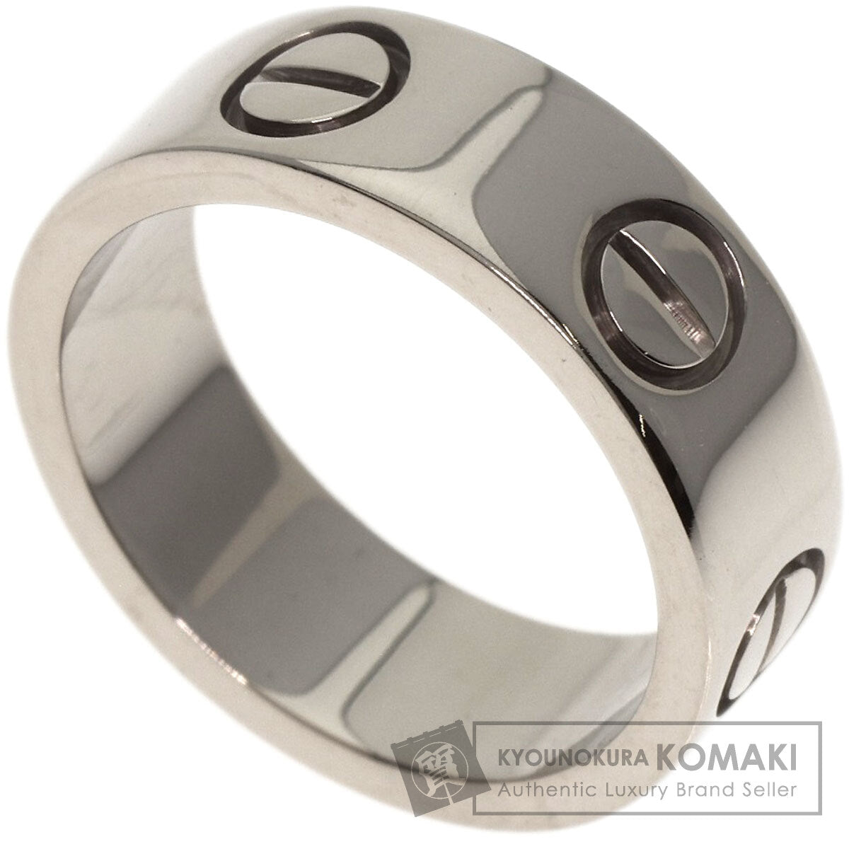 CARTIER   Ring love ring #47 K18 White Gold Ladies