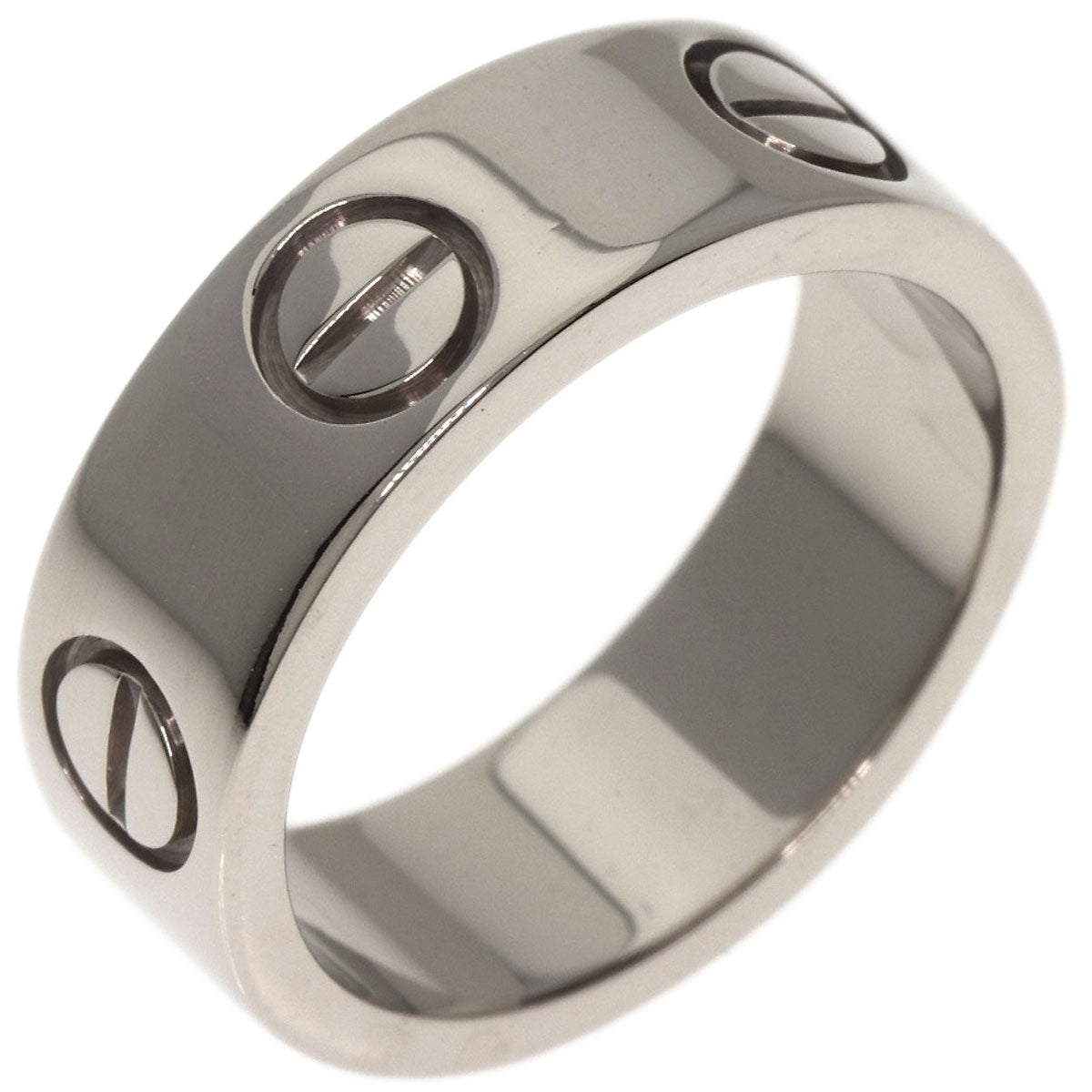 CARTIER   Ring love ring #47 K18 White Gold Ladies