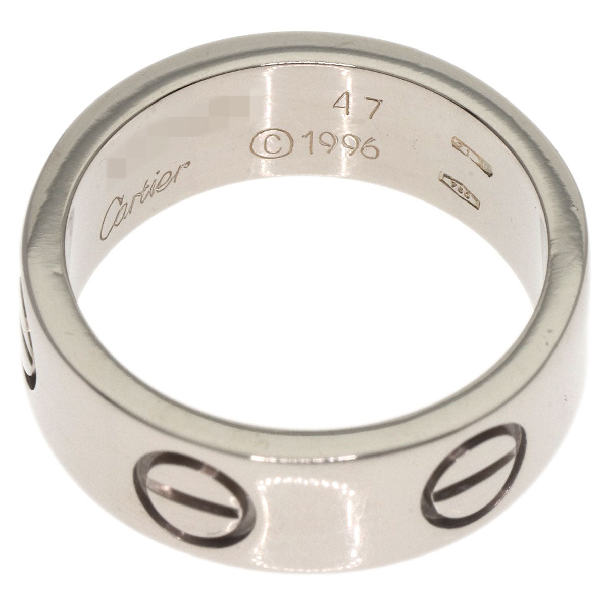 CARTIER   Ring love ring #47 K18 White Gold Ladies