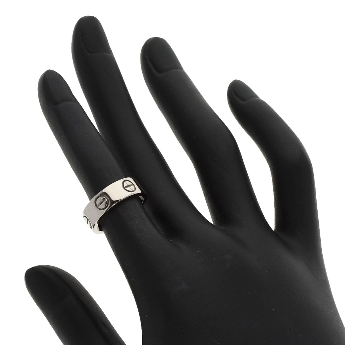 CARTIER   Ring love ring #47 K18 White Gold Ladies