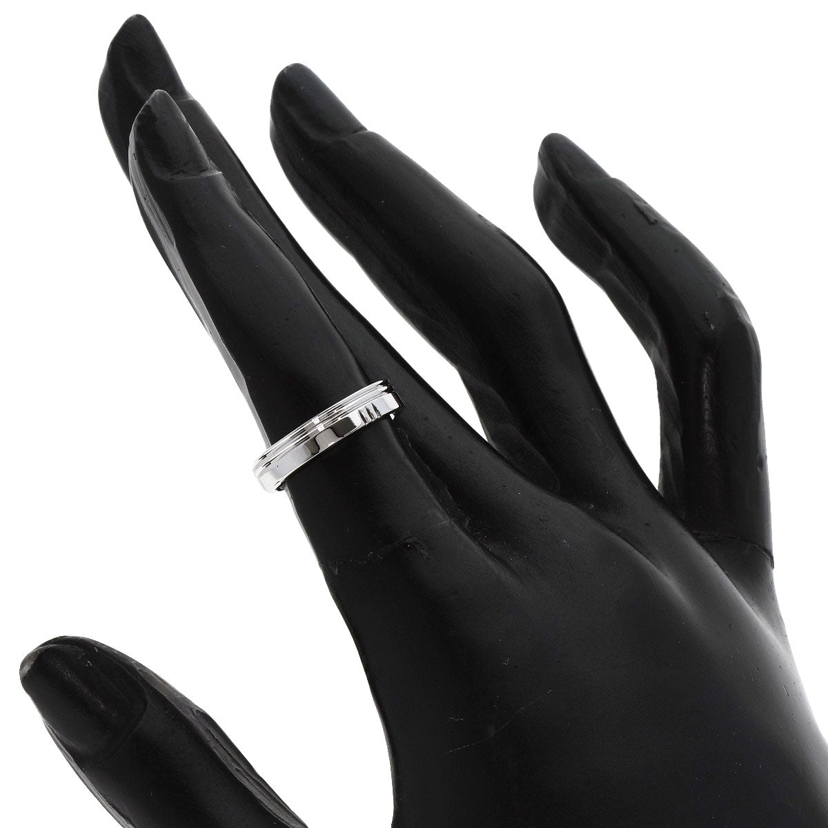 HERMES   Alliance Kelly #46 Ring  K18 White Gold Ladies [Used]