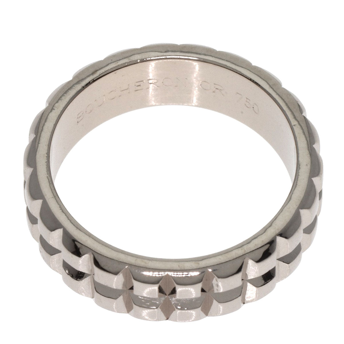 Boucheron Quatre Clos de Paris Pointe de Diamant Ring K18 White Gold Ladies [Used]