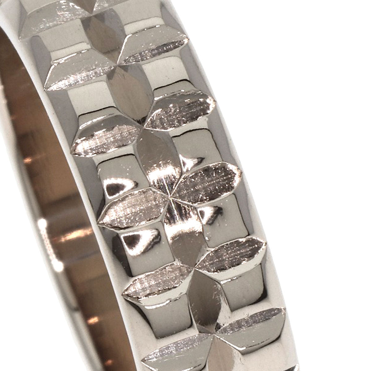 Boucheron Quatre Clos de Paris Pointe de Diamant Ring K18 White Gold Ladies [Used]