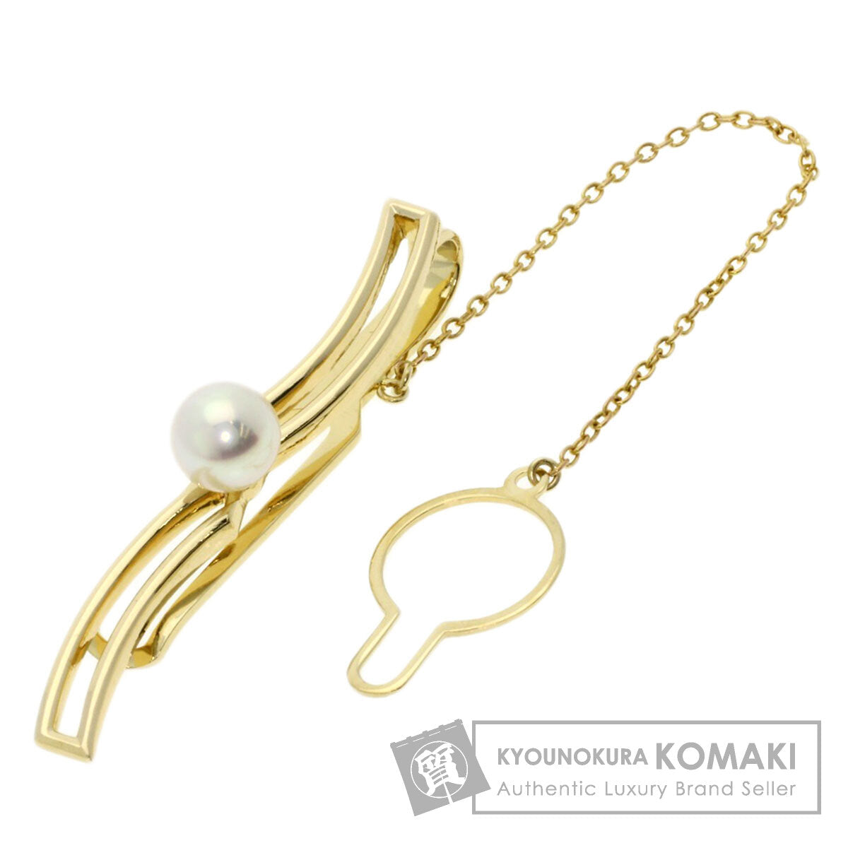 MIKIMOTO   Tie pin Pearl Pearl K14 Yellow Gold mens