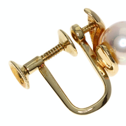 MIKIMOTO Pearl Pearl Earring K14 Yellow Gold Ladies [Used]
