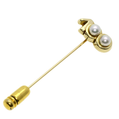 MIKIMOTO   Brooch Pearl Pearl Pin Brooch K14 Yellow Gold Ladies