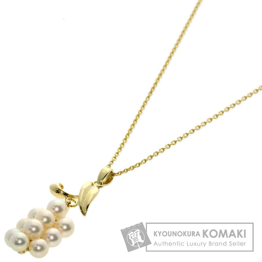 MIKIMOTO Pearl Pearl Necklace K14 Yellow Gold Ladies [Used]