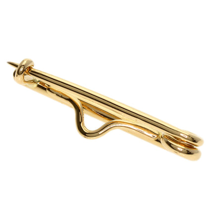 HERMES   Brooch Wave motif K18 Yellow Gold Ladies