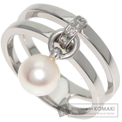 MIKIMOTO   Ring Pearl Pearl Diamond Platinum PT950 Ladies