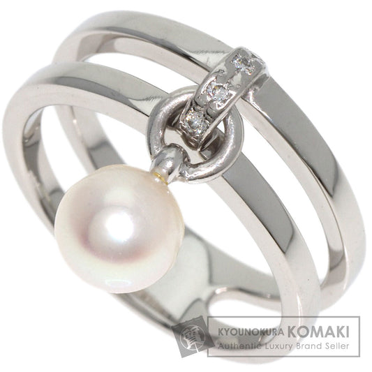 MIKIMOTO   Ring Pearl Pearl Diamond Platinum PT950 Ladies