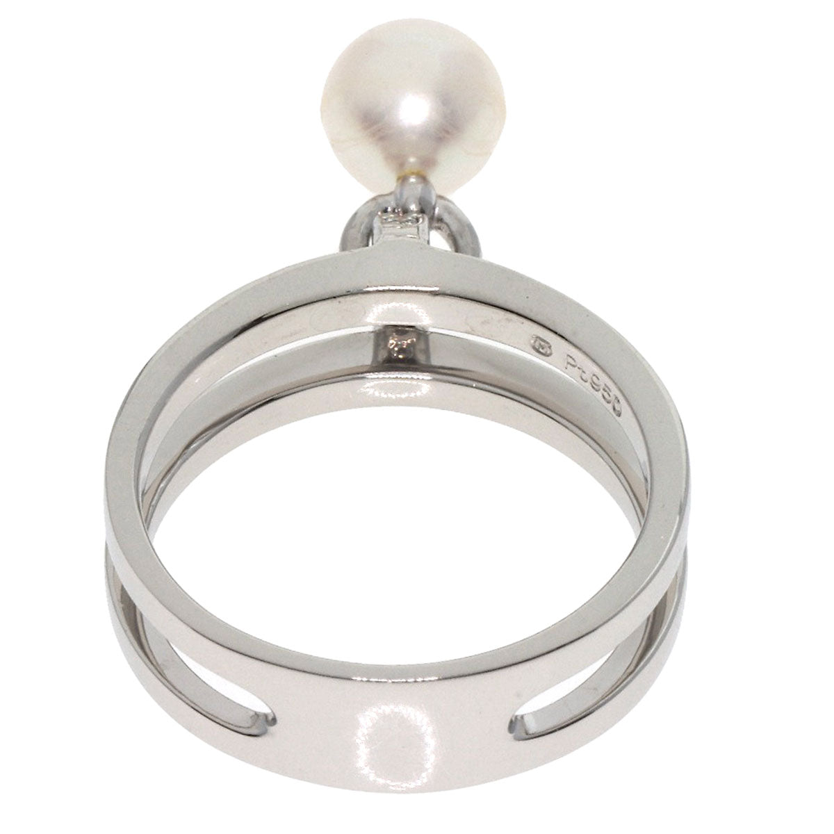 MIKIMOTO   Ring Pearl Pearl Diamond Platinum PT950 Ladies