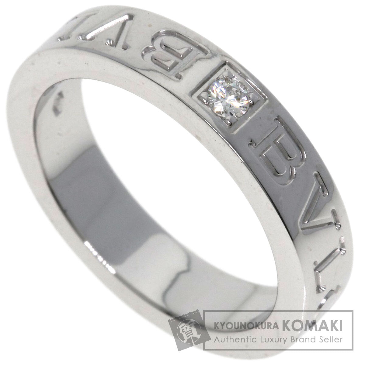 BVLGARI   Ring Double logo Diamond K18 White Gold Ladies