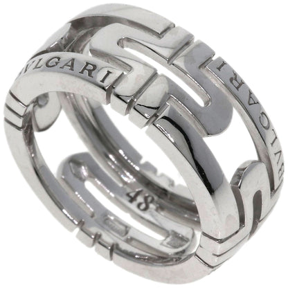 BVLGARI   Ring Parentesi Openwork #48 K18 White Gold Ladies