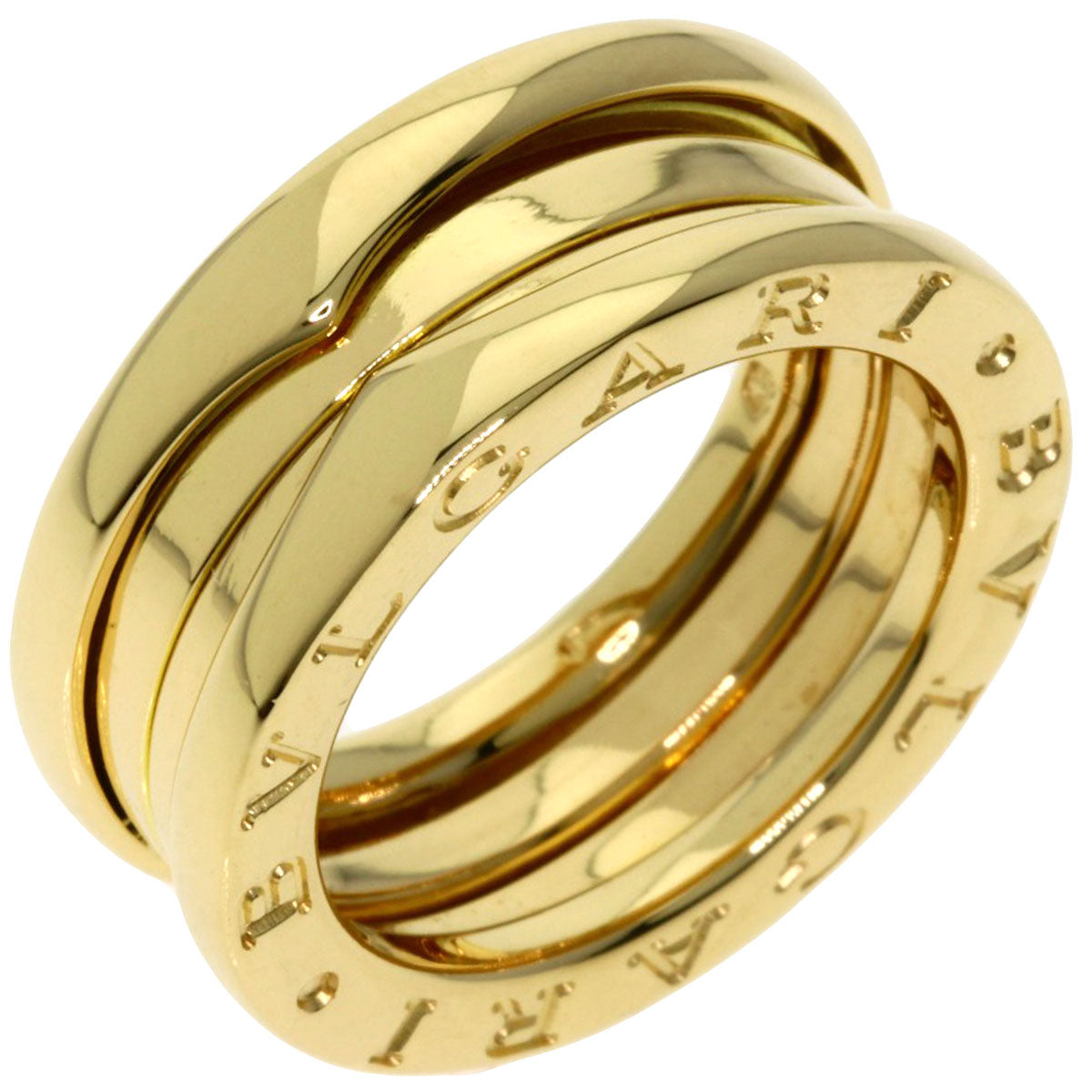 BVLGARI   Ring B.zero1 2 Band #48 K18 Yellow Gold Ladies