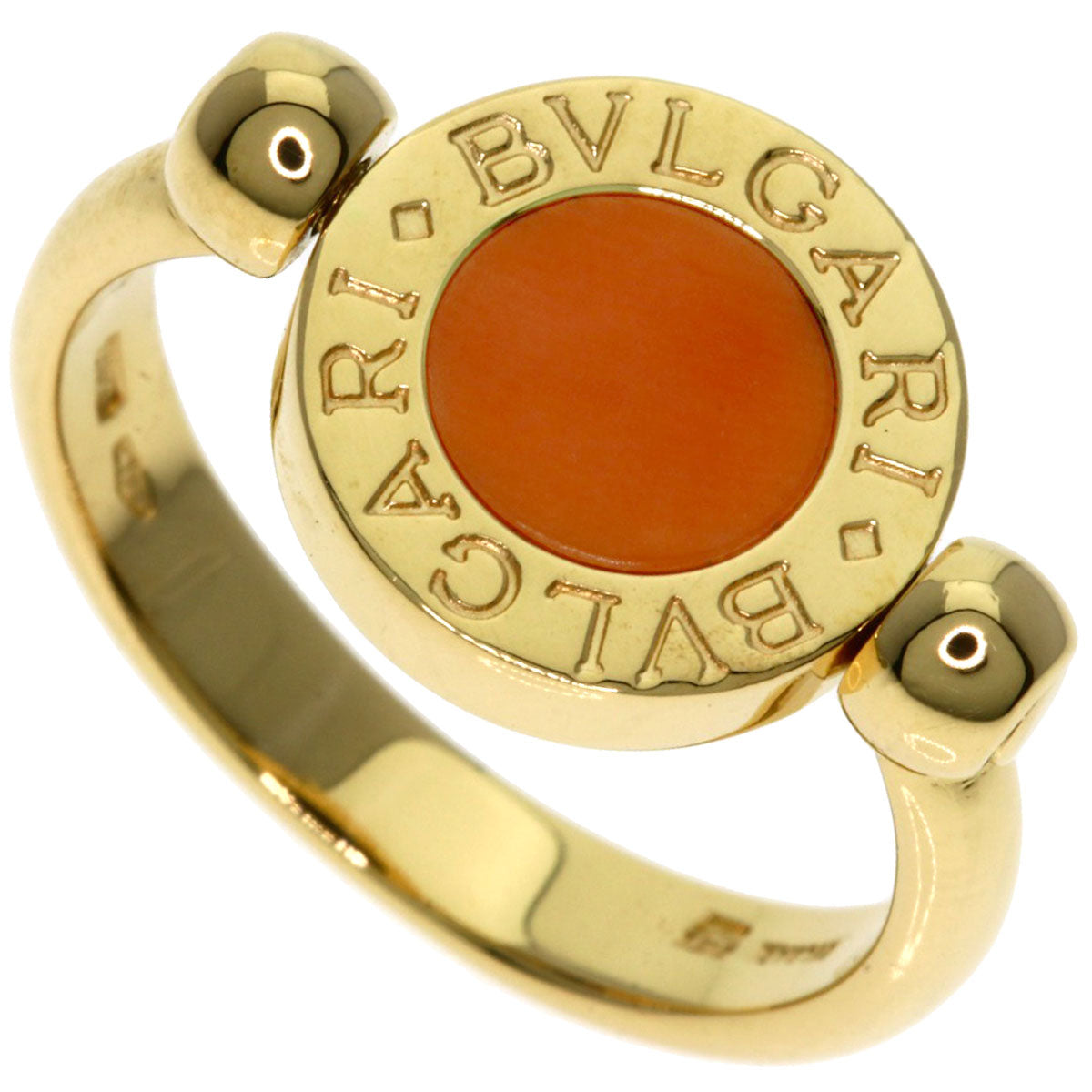 BVLGARI   Ring BVLGARI BVLGARI Flip Onyx Coral K18 Yellow Gold Ladies