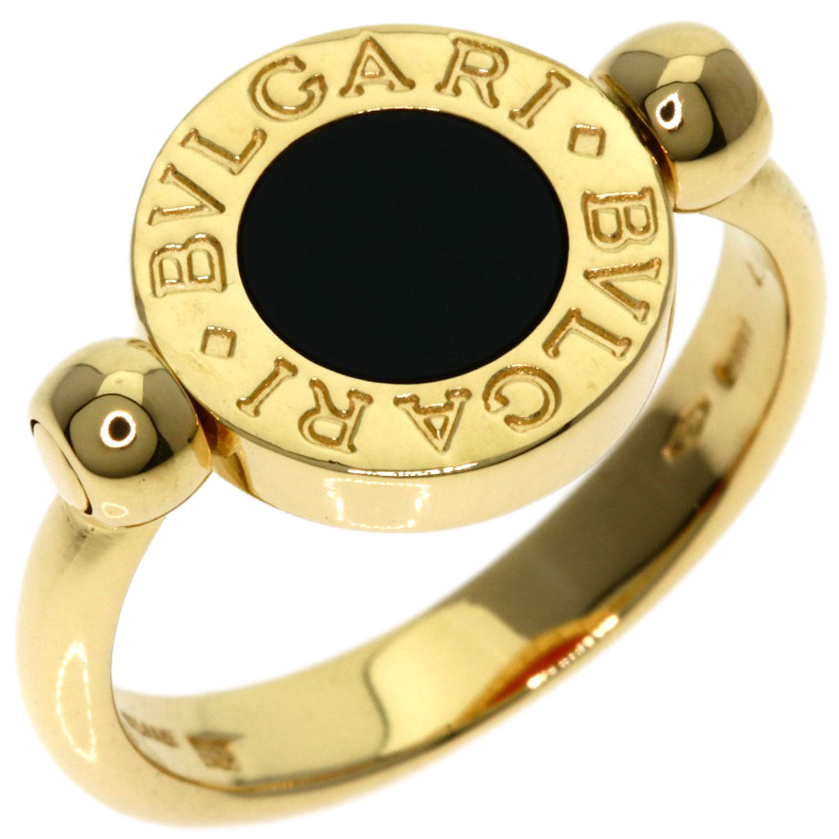 BVLGARI   Ring BVLGARI BVLGARI Flip Onyx Coral K18 Yellow Gold Ladies