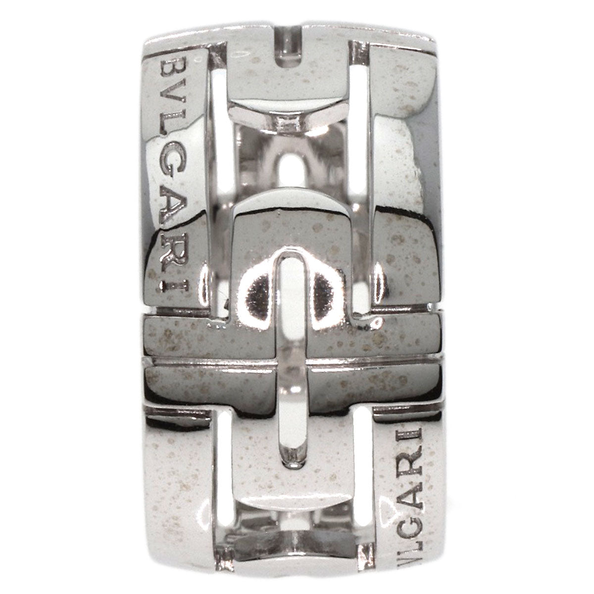 BVLGARI   Ring Parentesi Openwork #50 K18 White Gold Ladies