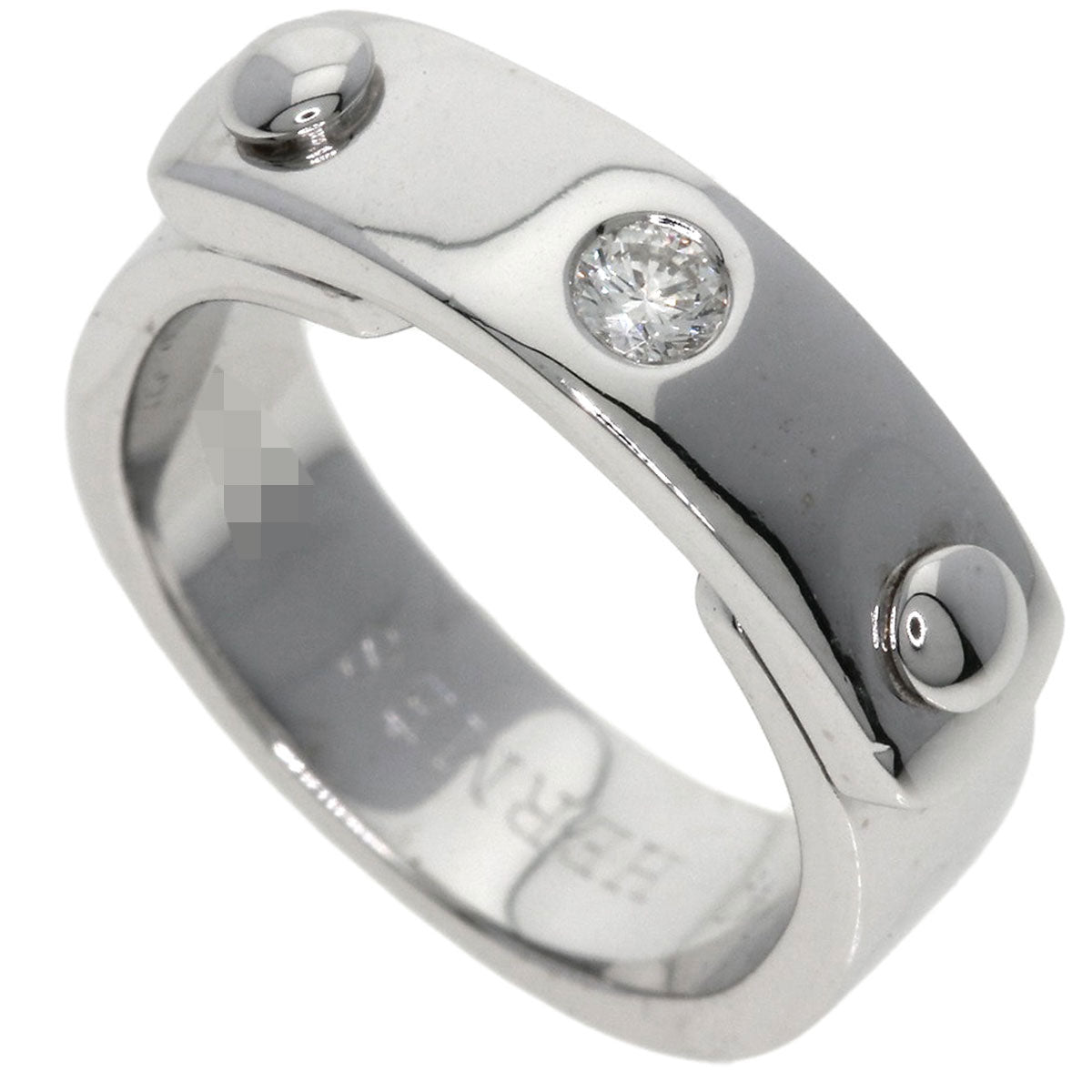 HERMES To You 1P Diamond Ring K18 White Gold Ladies [Used]