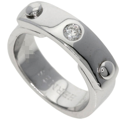 HERMES To You 1P Diamond Ring K18 White Gold Ladies [Used]