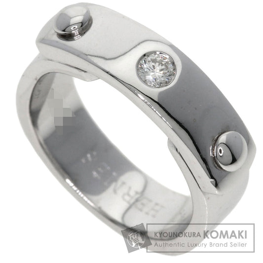 HERMES To You 1P Diamond Ring K18 White Gold Ladies [Used]