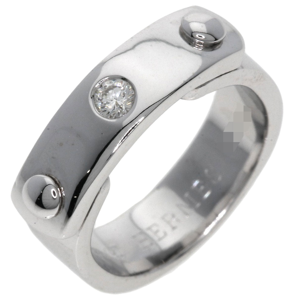 HERMES To You 1P Diamond Ring K18 White Gold Ladies [Used]
