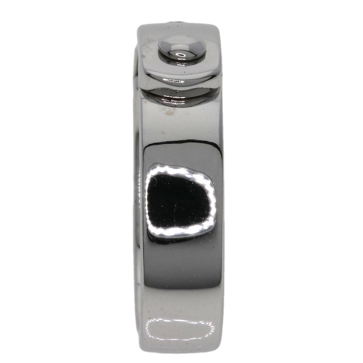 HERMES To You 1P Diamond Ring K18 White Gold Ladies [Used]