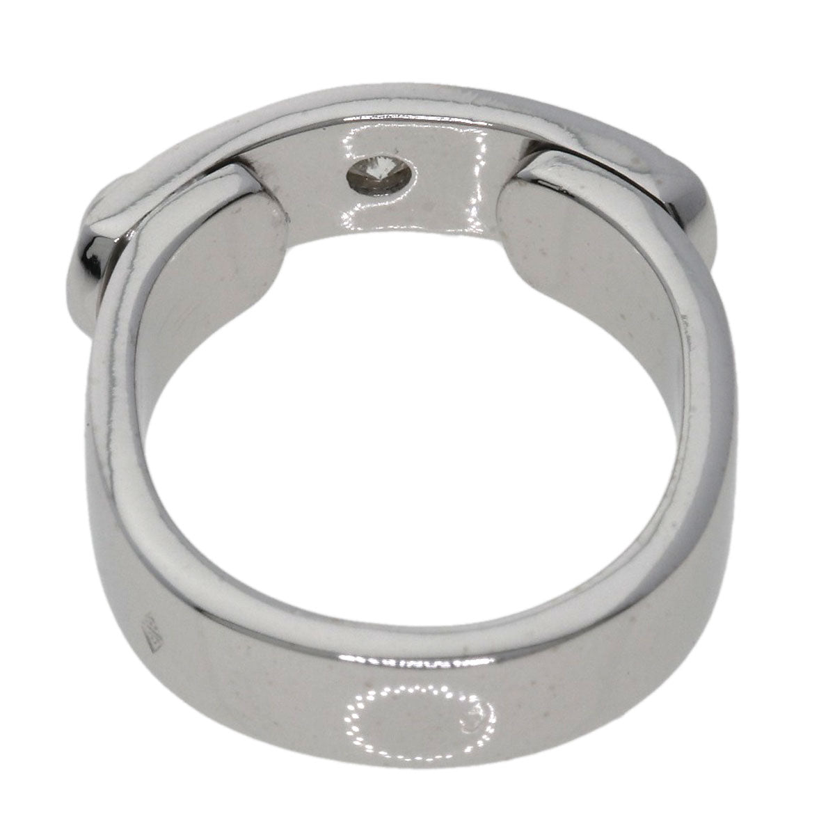 HERMES To You 1P Diamond Ring K18 White Gold Ladies [Used]