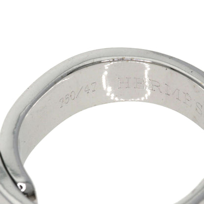 HERMES To You 1P Diamond Ring K18 White Gold Ladies [Used]