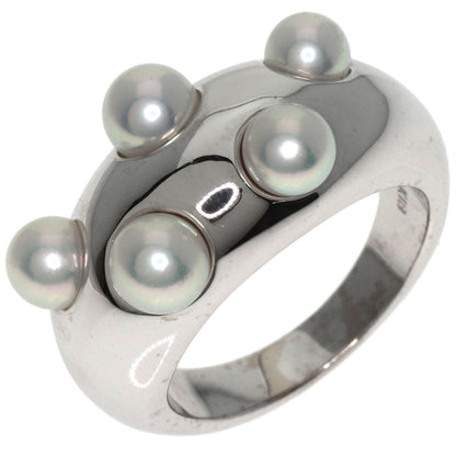 MIKIMOTO   Pearl Pearl Ring  K18 White Gold Ladies [Used]