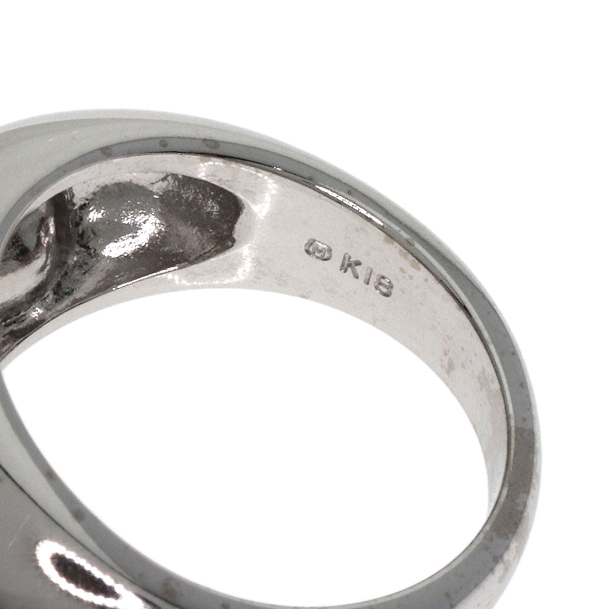 MIKIMOTO   Pearl Pearl Ring  K18 White Gold Ladies [Used]