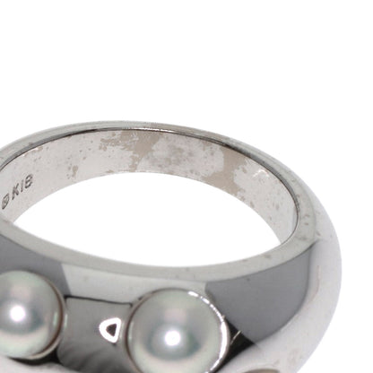 MIKIMOTO   Pearl Pearl Ring  K18 White Gold Ladies [Used]