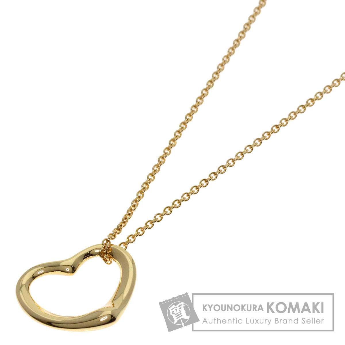 TIFFANY&Co.   Necklace Open heart K18 Yellow Gold Ladies