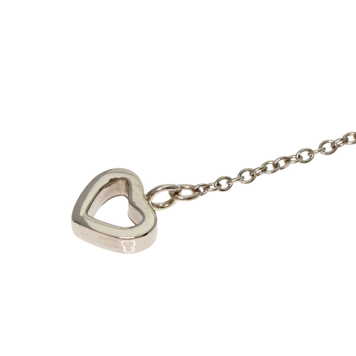 TIFFANY&Co.   Necklace Heart Drop Charm K18 White Gold 18K Yellow GoldLadies